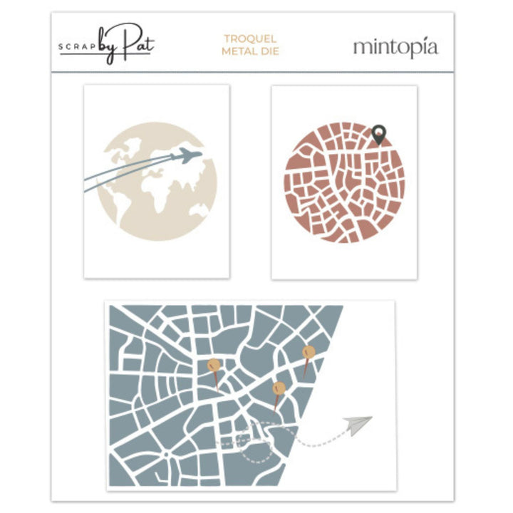 Troquel Mintopía Scrapbypat Mapas y callejeros